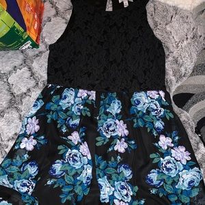 Very cute black and floral dress